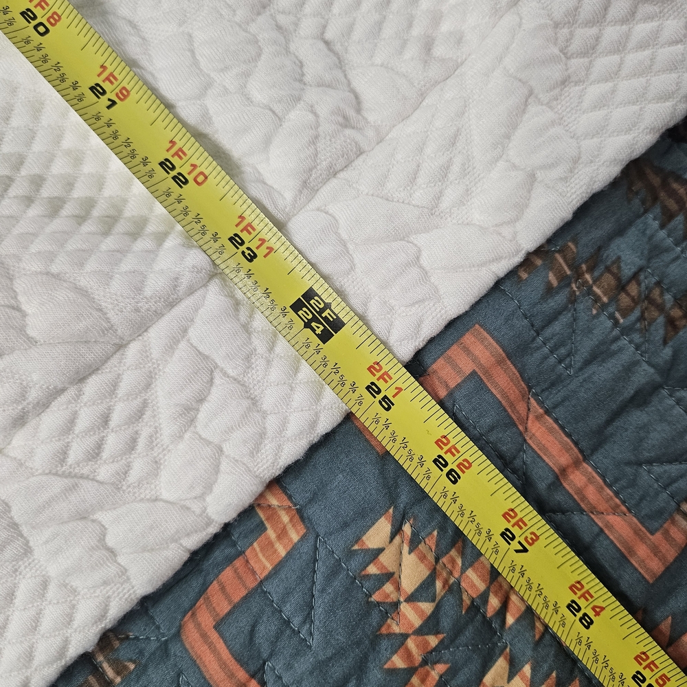 Floral Sleeve Quilted Hoodie - Cream‎ and Pink - Picture 6 of 6